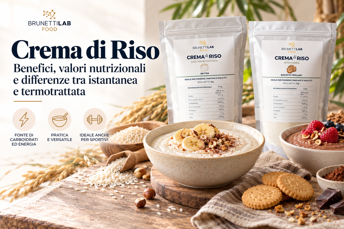 Crema di riso: benefici, valori nutrizionali e differenze tra istantanea e termotrattata