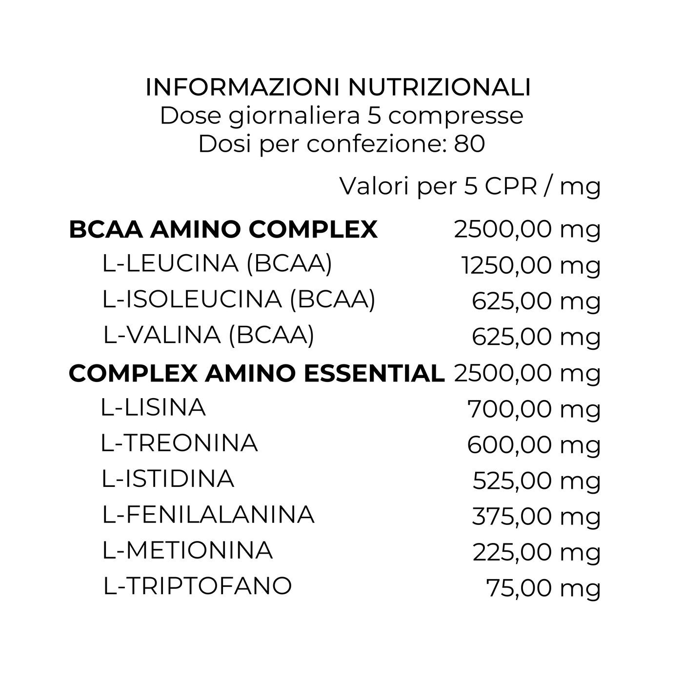 Aminoacidi Essenziali - 9AA