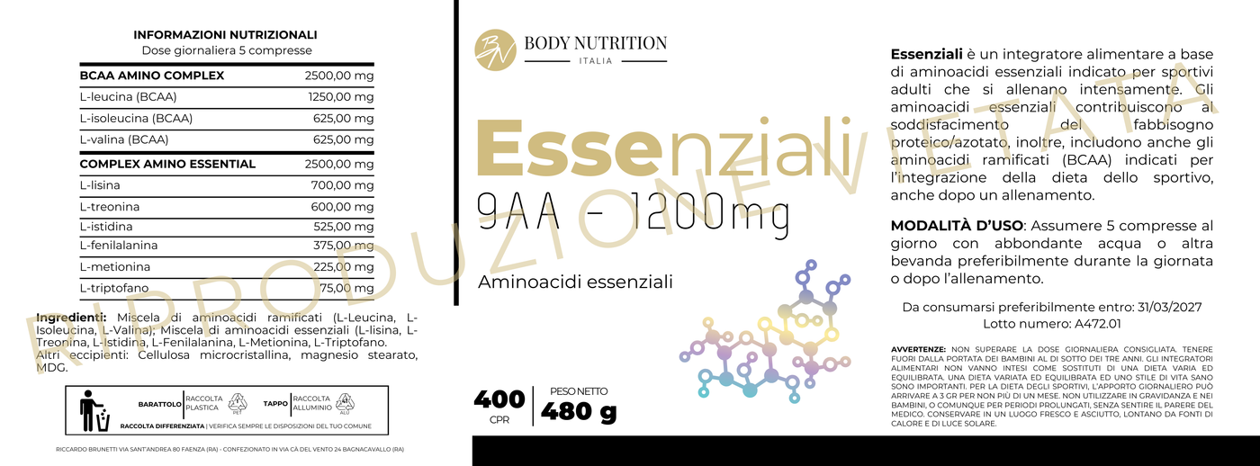 Aminoacidi Essenziali - 9AA